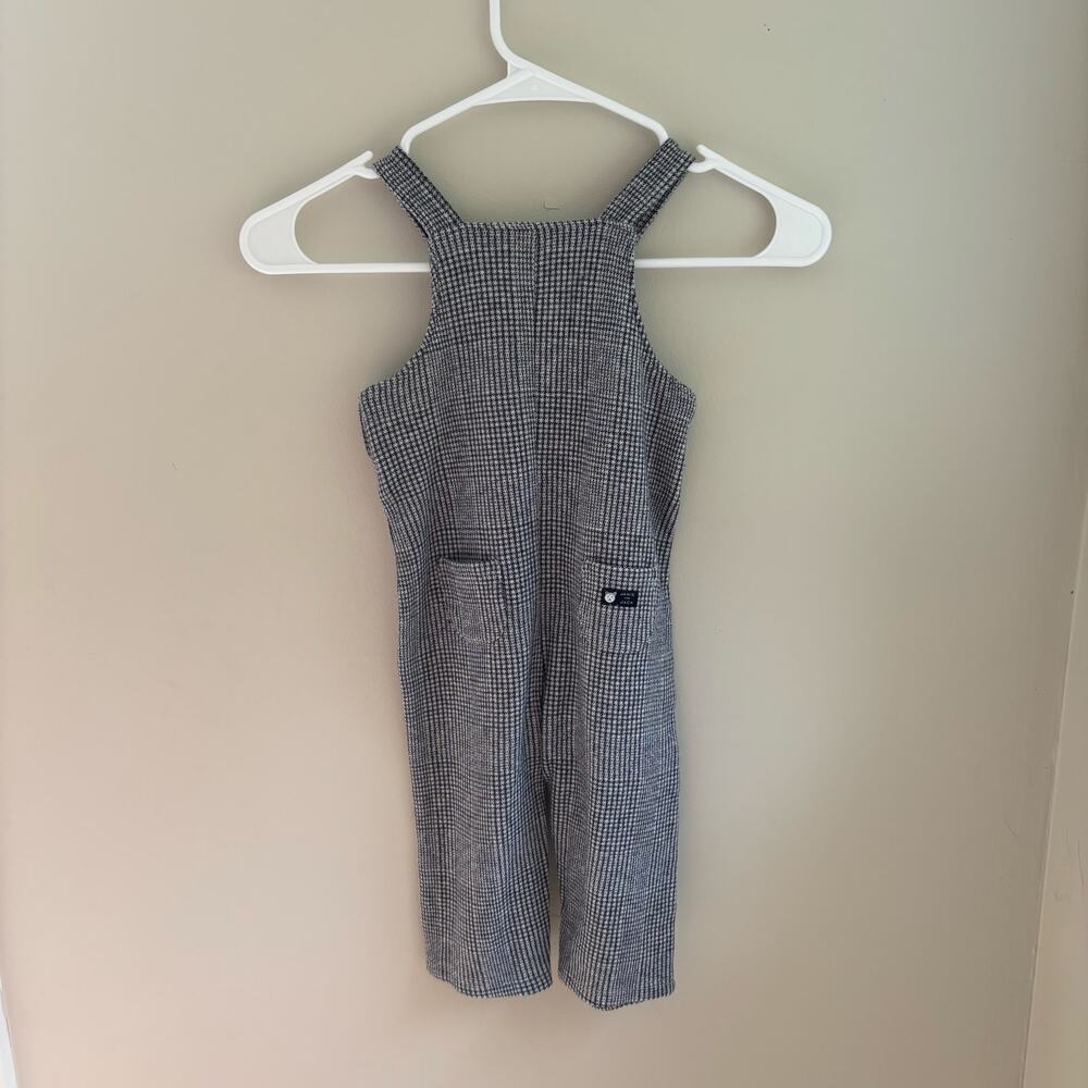 Janie and Jack Houndstooth Cotton Blend Overalls Size 12-18 months - Picture 6 of 6